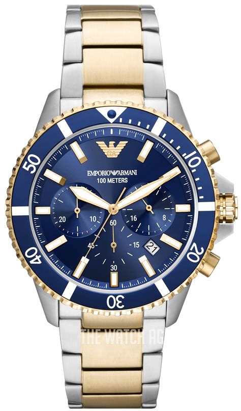 armani exchange chronograph diver watch